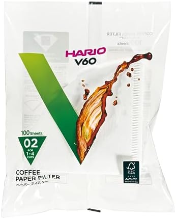 Hario V60 Filters 02 White 100 count